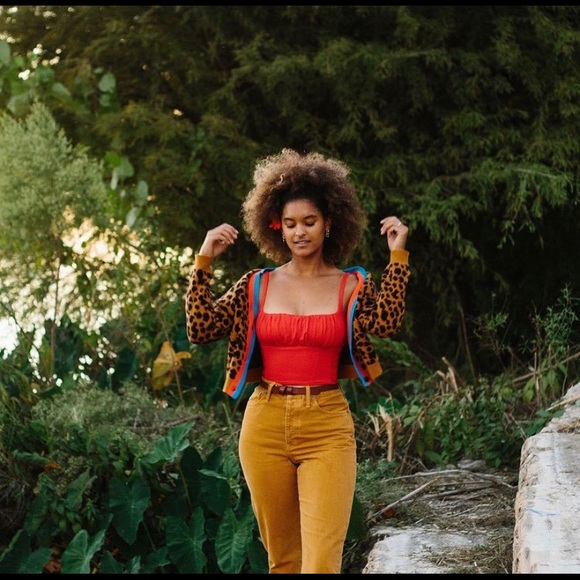Kule Leopard Sinclair Crop Cardigan 